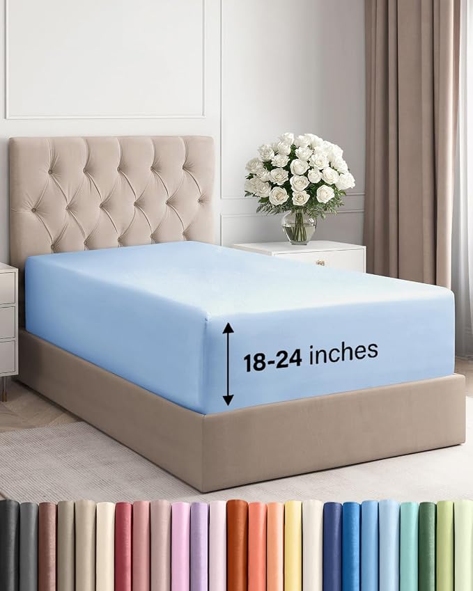 Extra Deep Twin XL Fitted Sheet by CGKUnlimited