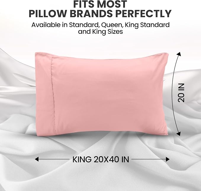 Utopia Bedding Pillow Cases King Size 2-Pack – Soft Brushed Microfiber – - Image 2