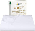 California Design Den Cal King Size Flat Sheet, Soft 400 Thread Count 100% by CaliforniaDesignDen