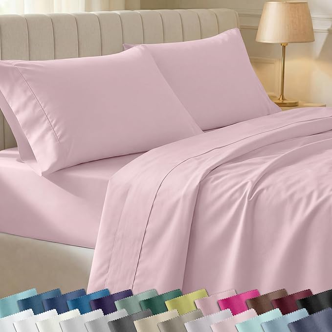 California Design Den Soft Queen Size 100% Cotton Sheet Sets, 400 Thread Count by CaliforniaDesignDen