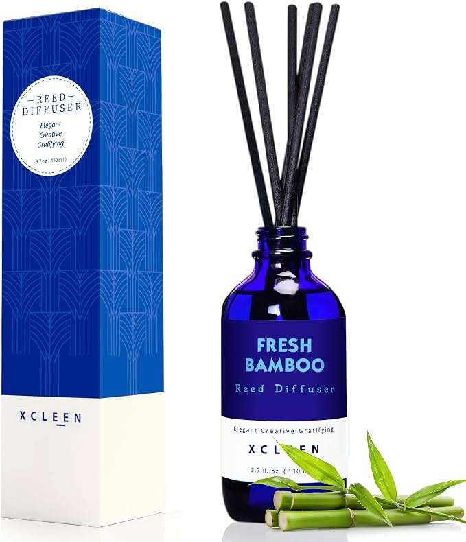 Xcleen Reed Diffuser, Fresh Bamboo Scented Diffuser by Xcleen