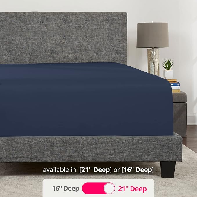 Twin XL Deep Pocket Fitted Sheet – 17” - Image 3