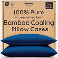 Bambaw 100% Viscose Derived from Bamboo Pillowcase Queen Size – Set of 2 by Bambaw