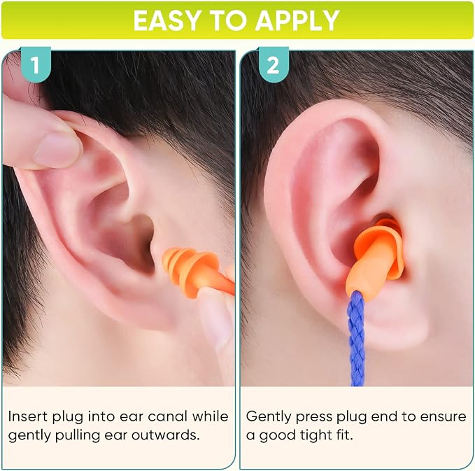 TICONN 100 Pairs Reusable Silicone Ear Plugs - Image 9