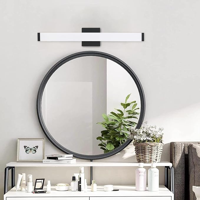 Bathroom Vanity Light Brushed Nickel Square LED 24 inch 14W 4000K Natural White - Image 2