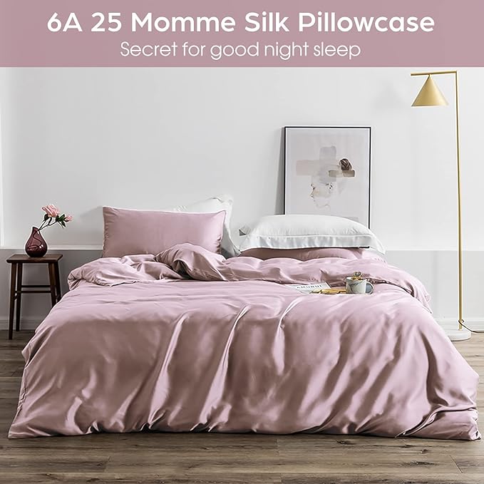 Silk Pillowcase for Hair and Skin, 2 Pack 100% Mulberry Silk Pillowcase 25 Momme - Image 5