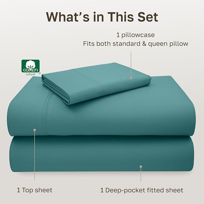 California Design Den Twin XL Bed Sheets Cotton Set - Image 4