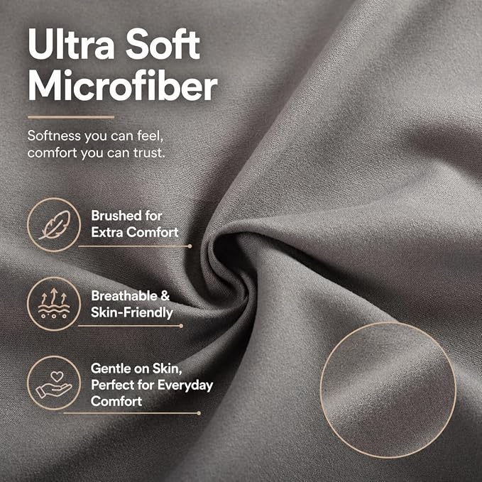 EVOLIVE Ultra Soft Microfiber Body Pillow Cover/Pillowcases 21"x54" - Image 6