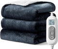 Heated Blanket, Soft Flannel Heated Throw Blanket, Fast Heating Electric Throw by Shodu