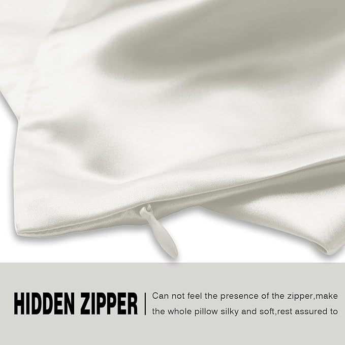 Silk Pillow Cases 2 Pack Soft Breathable and Sliky King Size Pillow Cases Set - Image 4