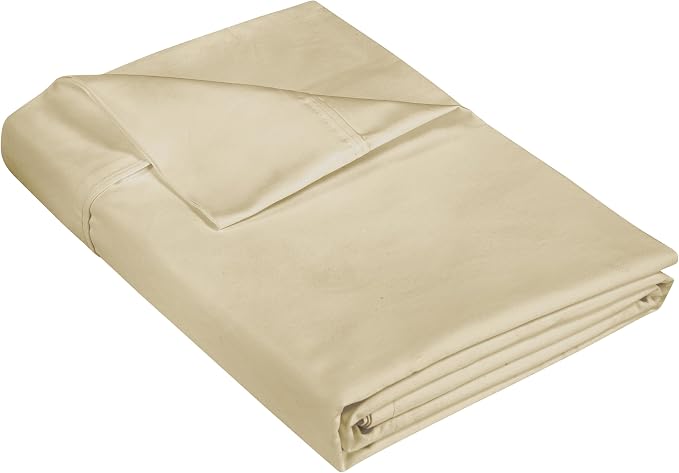 400 Thread Count 100% American Grown Cotton Flat Sheet by ROYALELINENS