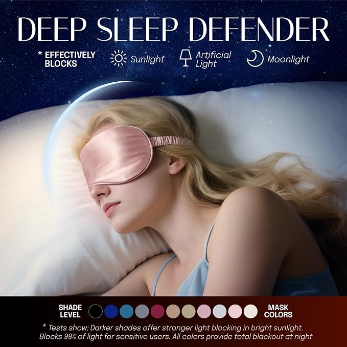 Silk Sleep Mask Eye Mask Blindfold - Image 7