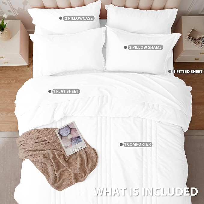 Full Comforter Set White - Image 3