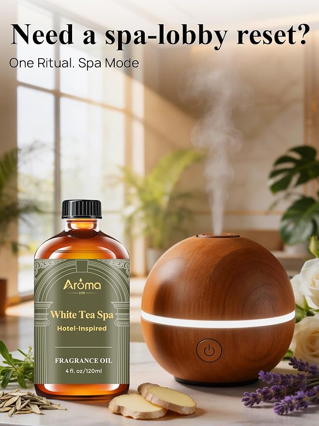 White Tea Spa — A Hotel-Inspired Diffuser Oil, Hotel Diffuser Oil - Image 4