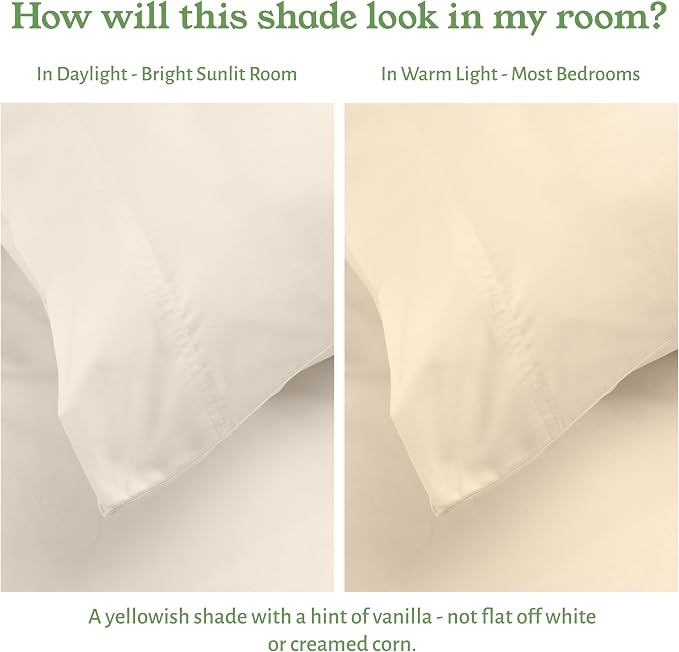 California Design Den 100% Organic Cotton Fitted Sheet Full Size Only - Image 5
