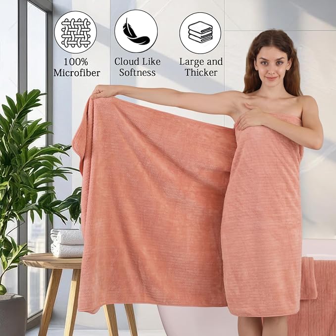 18 Piece Family Bath Towel Set Include 6 Bath Towels, 6 Hand Towels and 6 - Image 9