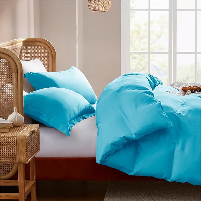 Nestl Bright Blue Duvet Cover King Size - Image 7