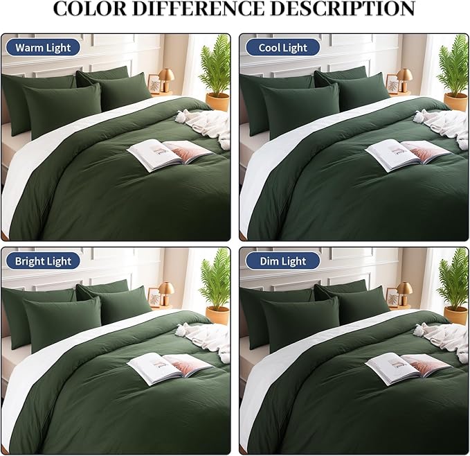 NEXHOME PRO Twin Duvet Cover Set – 100% Certified Organic Cotton - Image 3