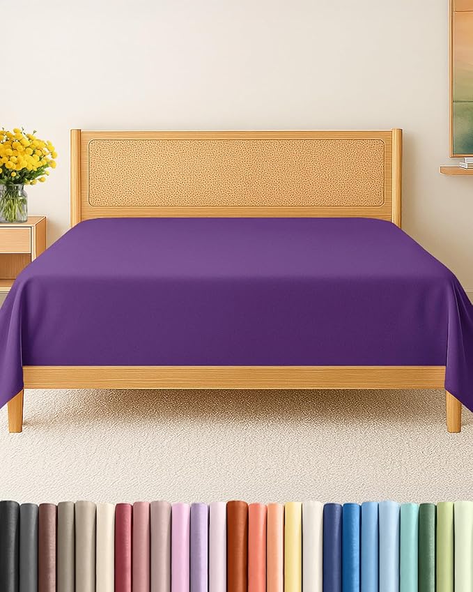 Twin XL Size Flat Sheet by CGKUnlimited