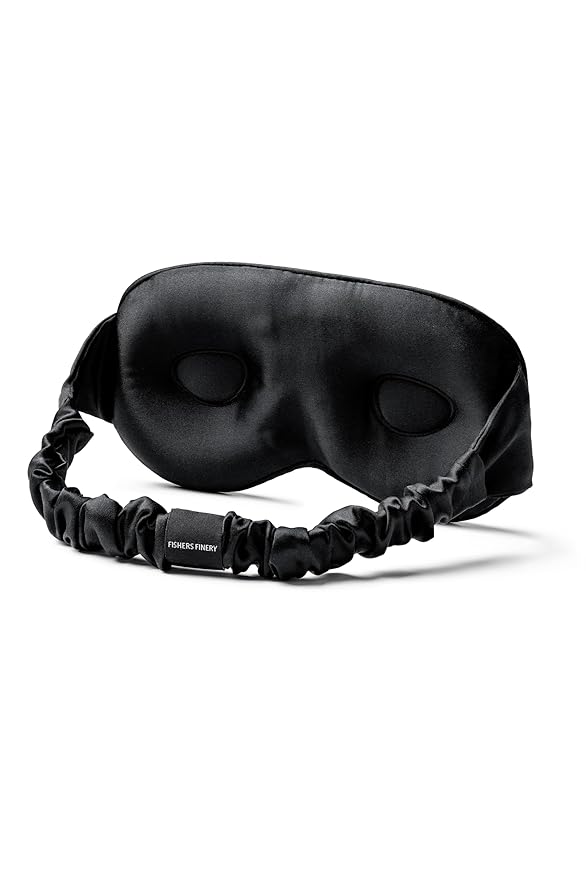 Fishers Finery 25 Momme 100% Organic Mulberry Silk 3D Sleep Mask by FishersFinery
