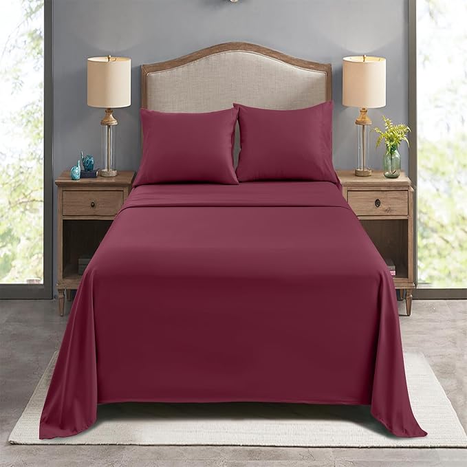 FreshCulture Queen Flat Sheets Only, Soft Microfiber Bedding Sheets - Image 7