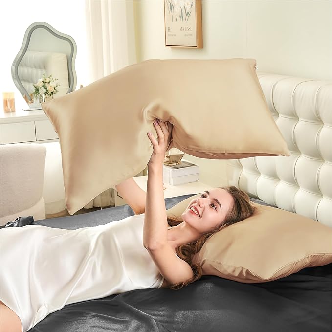 INFIIXSO Mulberry Silk Pillow Case King Size, Silk Pillowcase - Image 7