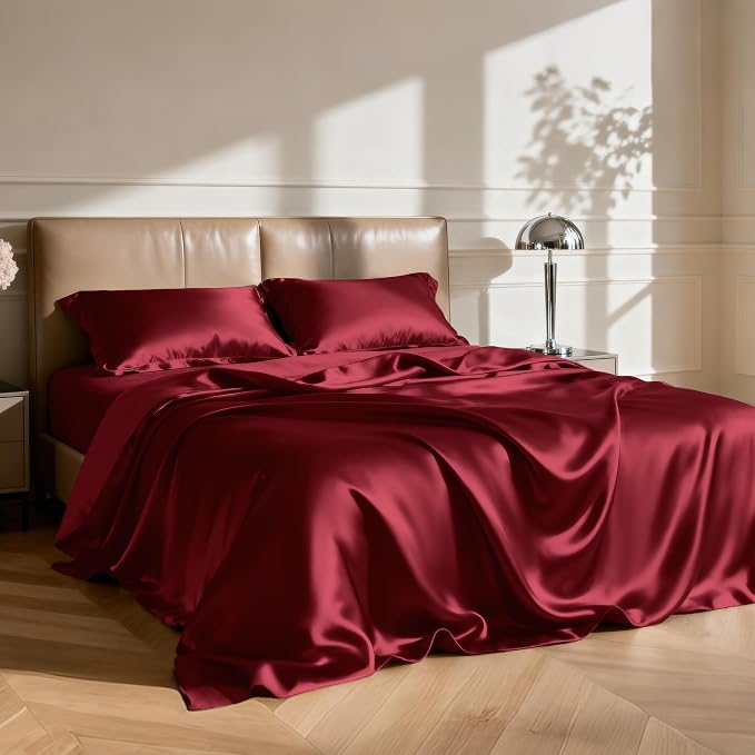 Love's cabin Twin Satin Sheets Sets - Image 2
