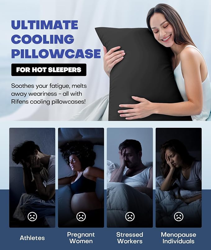 Ice Cooling Pillowcase for Hot Sleepers – Instantly Cool, Stays Cold All Night - Image 6