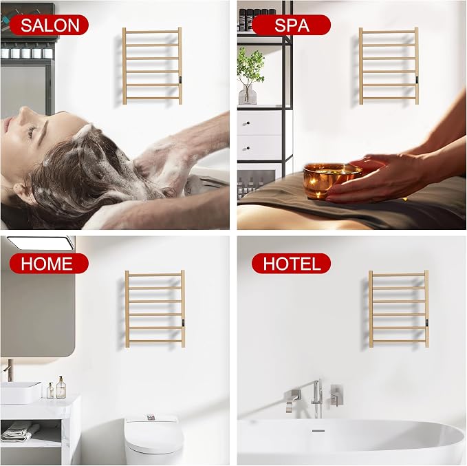 Heated Towel Racks for Bathroom, Wall Mounted Electric Towel Warmer Racks - Image 6