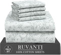RUVANTI 6 Pcs Cotton Sheets by Ruvanti