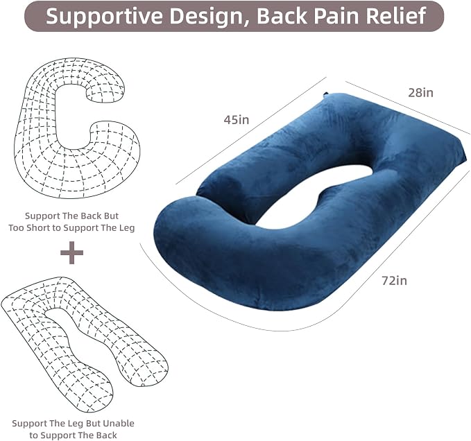 60 Inch Full Body Pregnancy Pillows - Image 6