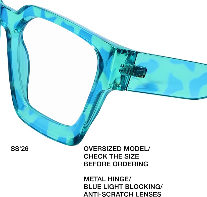 livho Oversized Eyewear Frame for Woman and Men - Image 3