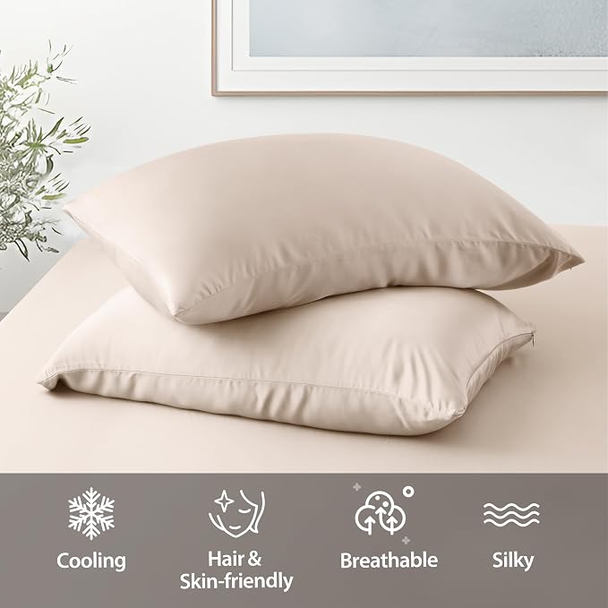 4 Pack Cooling Toddler Pillow Cases, Viscose Derived from Bamboo Small Pillow - Image 5
