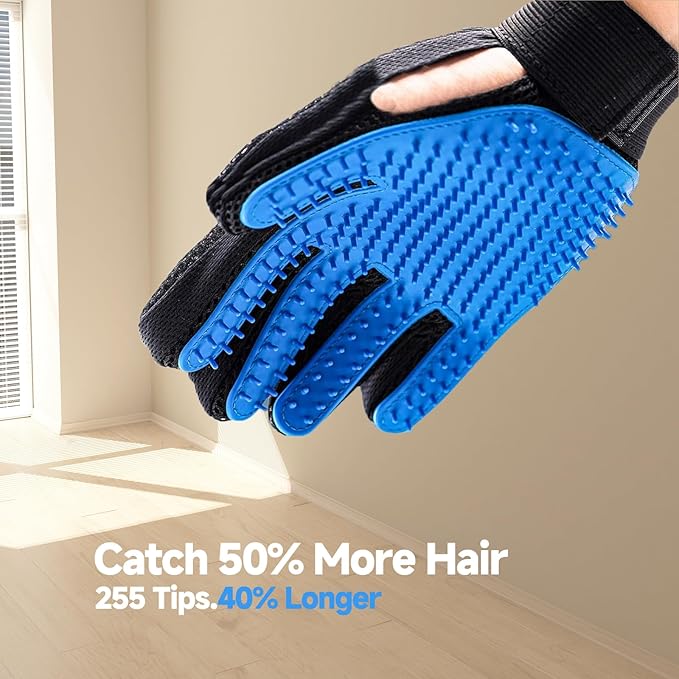 NVNAN 3 PCS Pet Hair Removal Glove and Pet Grooming Glove Kit - Image 7