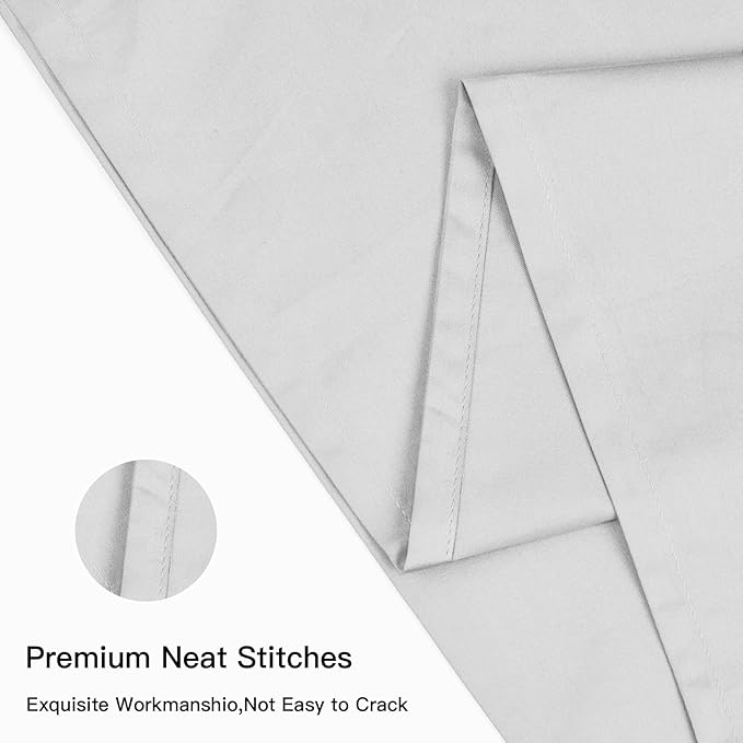 100% Cotton King Pillowcases Set of 2, Deep Dream 600 Thread Count Pillow Cases - Image 4