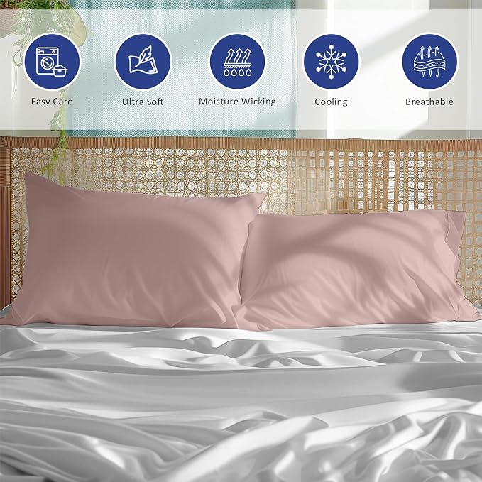 Kamas Oversized Bamboo Pillowcase Set of 2 | 100% Naturally Grown | Ultra Soft - Image 3