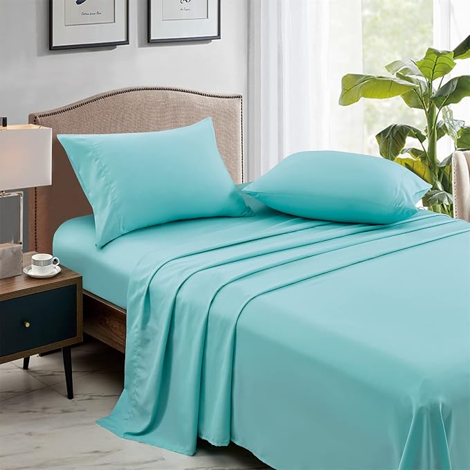 FreshCulture King Flat Sheets Only, Soft Microfiber Bedding Sheets - Image 3
