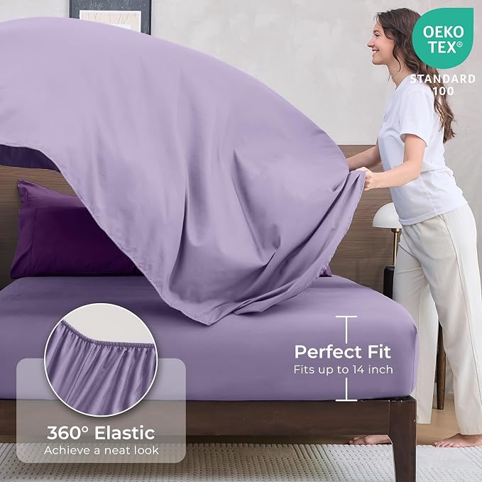 HEVUMYI Purple & Light Purple Twin-XL Comforter Set - Image 5