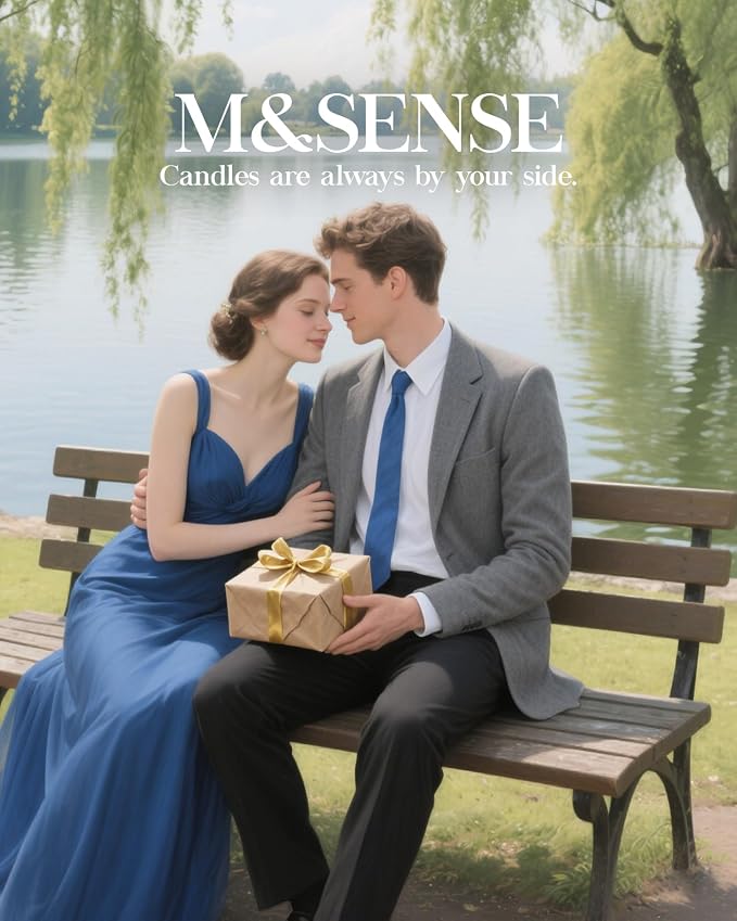 M&SENSE Ocean Waters Scented Candles Large Beach Candle, Summer Soy Candles - Image 8
