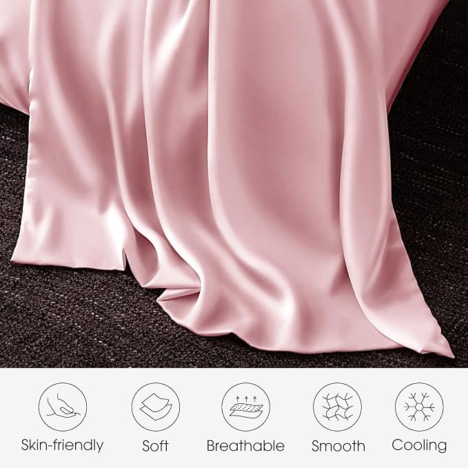 100% Silk Pillow Cases 2 Pack Queen Size Mulberry Silk Pillowcase - Image 4
