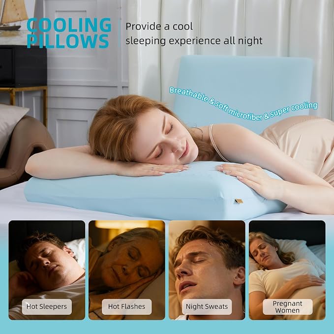 SAPHREAS Cooling Gel Memory Foam Pillow - Image 4