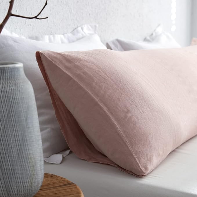 Simple&Opulence Body Pillow Cover 20" x 54", 100% Pure Linen, Ultra Soft and - Image 8