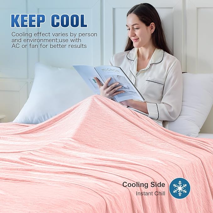 KMUSET Cooling Blanket Full Size（80"x90", Double Sided Summer Cooling Blankets - Image 5