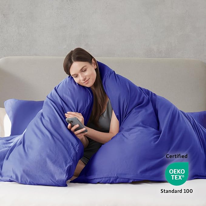 Nestl Royal Blue Duvet Cover King Size - Image 3