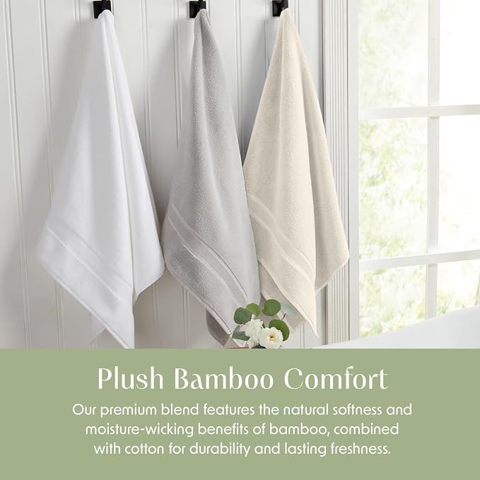 Springtree Home Luxury Viscose from Bamboo Bath Towel Set 6 Piece Set | 35% - Image 5