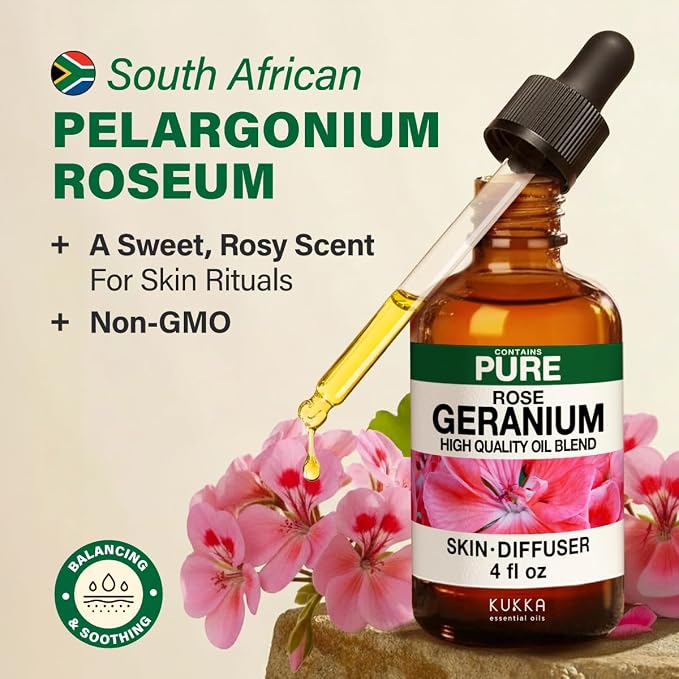 100% Pure Rose Geranium Oil - Image 3
