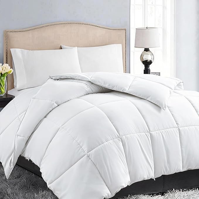 EASELAND Down Alternative Comforter Full Size- Quilted Duvet Insert by EASELAND