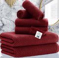 VOOVA & MOVAS Burgundy Towel Set by VOOVAMOVAS