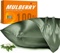 100% Mulberry Silk Pillowcase for Hair and Skin, 22 Momme Pure Natural Silk by JJIMOO