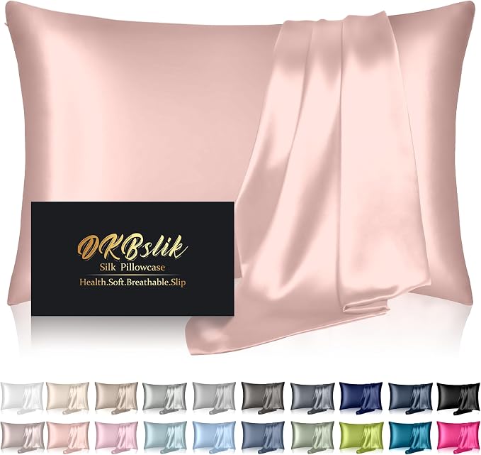 Mulberry Silk Pillow Cases Standard Size, Silk Pillowcase by HOME